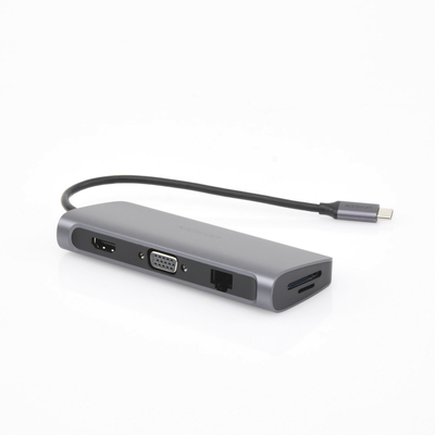 HUB USB-C Multipuertos / 3 USB-A 3.0 / HDMI 4K@30Hz, / RJ45