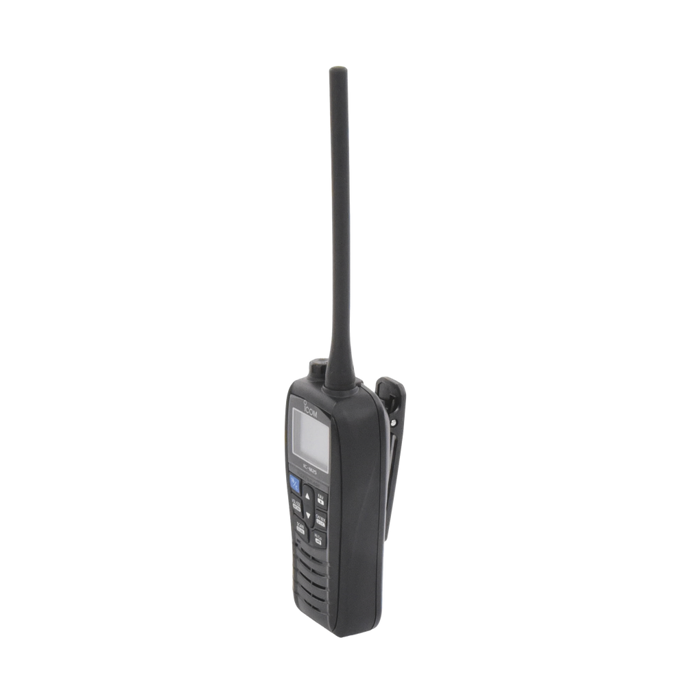 Radio portátil marino color negro, 5 W de potencia RF