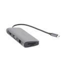 HUB USB-C Multipuertos / 3 USB-A 3.0 / HDMI 4K@30Hz, / RJ45