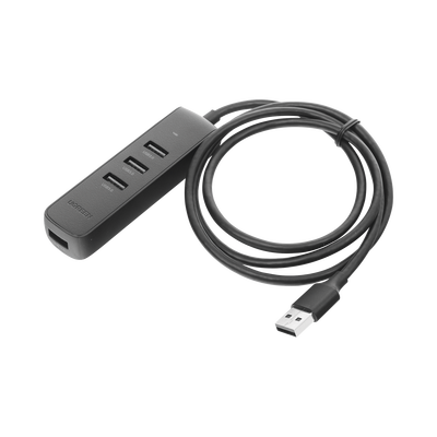 HUB USB-A Multipuertos / 4 Puertos USB 3.0 (5Gbps) / Cable