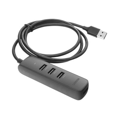 HUB USB-A Multipuertos / 4 Puertos USB 3.0 (5Gbps) / Cable