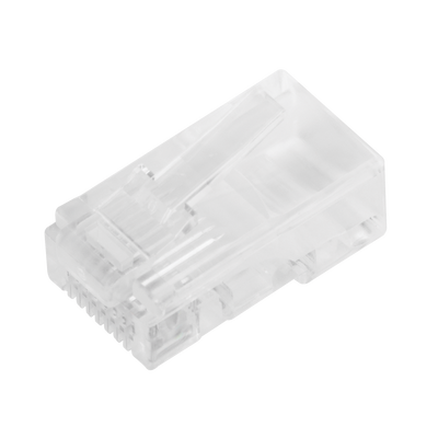 Bote con 100 Piezas de Plug Modular RJ45 Cat5e sin blindaje,