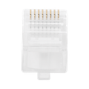 Bote con 100 Piezas de Plug Modular RJ45 Cat5e sin blindaje,