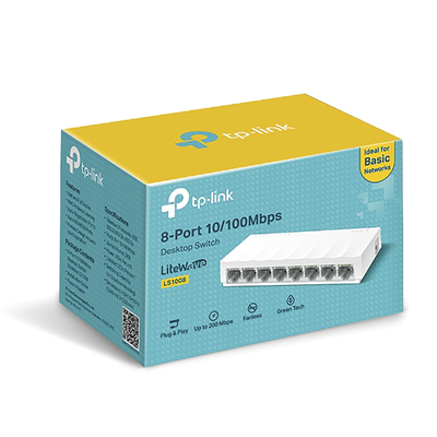 Switch para escritorio 8 puertos 10/100Mbps