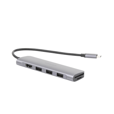 HUB USB-C Multipuertos / HDMI 4K@30Hz  / 3 Puertos USB-A 3.0