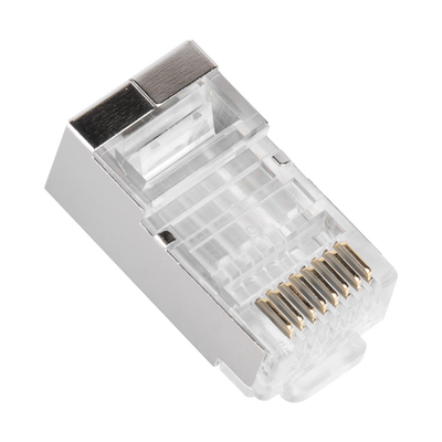 Bote con 100 Piezas de Plug Modular RJ45 Cat6 blindado,