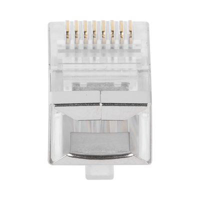 Bote con 100 Piezas de Plug Modular RJ45 Cat6 blindado,