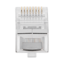 Bote con 100 Piezas de Plug Modular RJ45 Cat6 blindado,