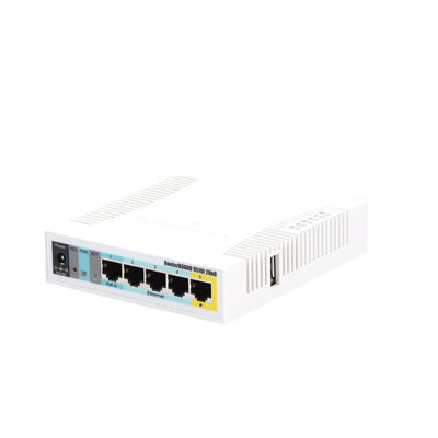 (hAP Lite) 4 Puertos Fast Ethernet y  Wi-Fi 2.4 GHz 802.11