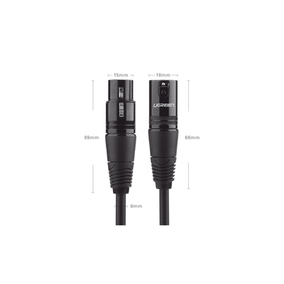 Cable para Micrófono XLR Tipo Canon Macho a Hembra / 5