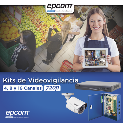 KIT TurboHD 1080p / DVR 8 Canales / 8 Cámaras Bala