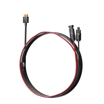 Cable 2.5 m, Negro, Calibre 10 AWG con Terminales MC4 Macho