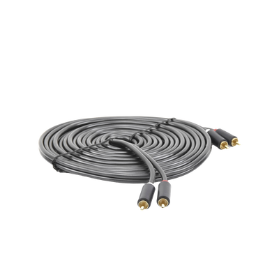 Cable de Audio 2 RCA Macho a 2 RCA Macho / 5 Metros / Color