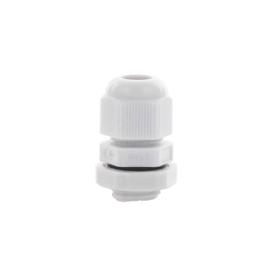 Conector Plástico Gris  Tipo Glándula para Cable de 3.5 a