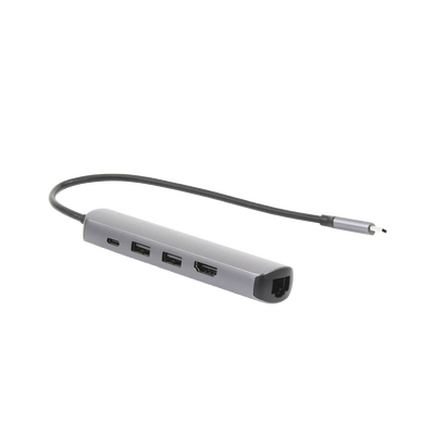 HUB USB-C Ultradelgado / 2 puertos USB 3.0 a 5 Gbps / HDMI