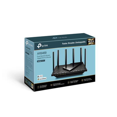 Router WiFi 6 Doble Banda / AX5400 MU-MIMO 4X4 y OFDMA / 1