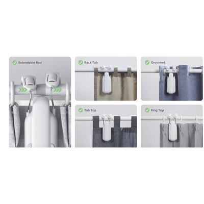 Controlador de cortinas Riel tipo U  / BLUETOOTH recargable
