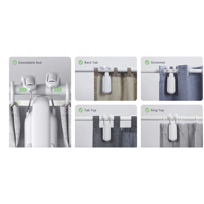 Controlador de cortinas Riel tipo U  / BLUETOOTH recargable