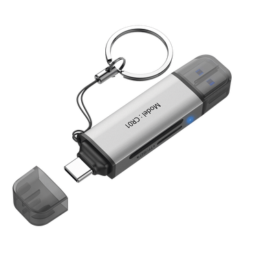 Lector de Tarjetas 2 en 1 / Conector Dual USB-A  y USB-C /