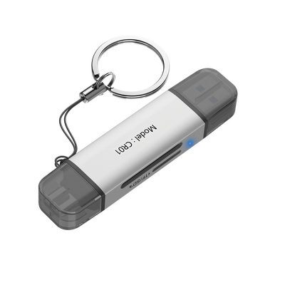 Lector de Tarjetas 2 en 1 / Conector Dual USB-A  y USB-C /