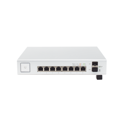 Switch UniFi Administrable de 8 Puertos Gigabit PoE+