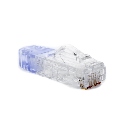 Plug RJ45 Cat6, Para Cable UTP de Calibre 23-24 AWG, Chapado