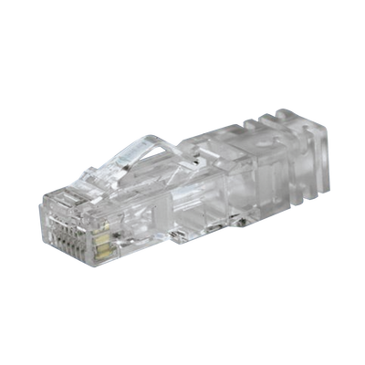 Plug RJ45 Cat6, Para Cable UTP de Calibre 23-24 AWG, Chapado