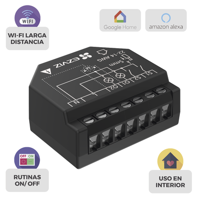 Relevador Wi-Fi  Inteligente / 2 Salidas Para 2 Apagadores /