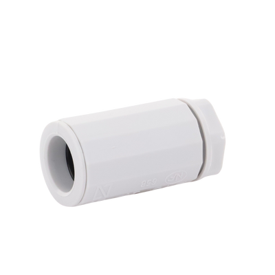 Conector de tubería rígida a caja (Racor), PVC