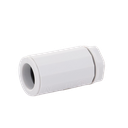 Conector de tubería rígida a caja (Racor), PVC