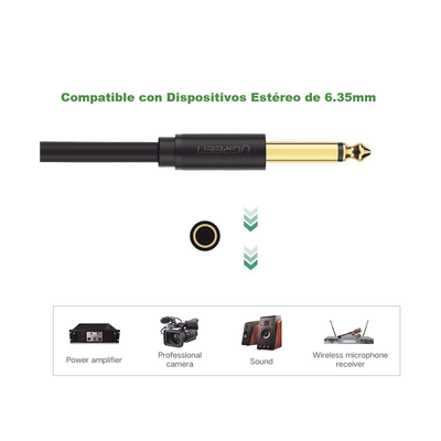 Cable para Micrófono Plug 6.35 mm (1/4 Inch) Macho a XLR