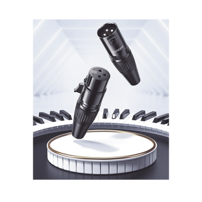 Conector de Audio XLR Tipo Canon Hembra / PVC / ABS /