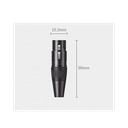 Conector de Audio XLR Tipo Canon Hembra / PVC / ABS /
