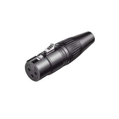 Conector de Audio XLR Tipo Canon Hembra / PVC / ABS /