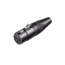Conector de Audio XLR Tipo Canon Hembra / PVC / ABS /