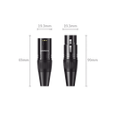 Conector de Audio XLR Tipo Canon Hembra / PVC / ABS /