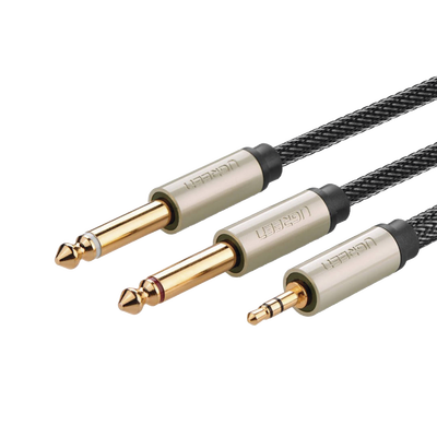 Cable de Audio Premium de 3.5 mm a 6.35mm / Blindaje