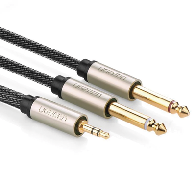 Cable de Audio Premium de 3.5 mm a 6.35mm / Blindaje