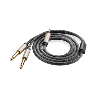 Cable de Audio Premium de 3.5 mm a 6.35mm / Blindaje