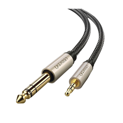 Cable Audio Estéreo 3.5mm (1/8") TRS a 6.35mm (1/4") TS / 5