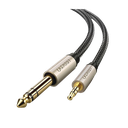 Cable Audio Estéreo 3.5mm (1/8") TRS a 6.35mm (1/4") TS / 5