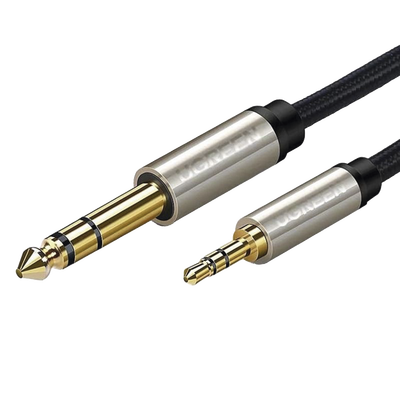 Cable Audio Estéreo 3.5mm (1/8") TRS a 6.35mm (1/4") TS / 5