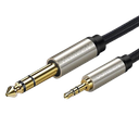 Cable Audio Estéreo 3.5mm (1/8") TRS a 6.35mm (1/4") TS / 5