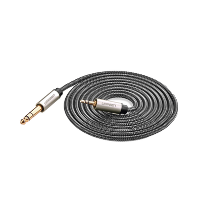 Cable Audio Estéreo 3.5mm (1/8") TRS a 6.35mm (1/4") TS / 5