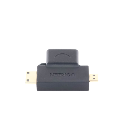 Adaptador Micro + Mini HDMI Macho a HDMI Hembra / Mini HDMI