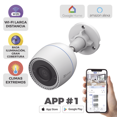 Bala IP 2 Megapíxel / Wi-Fi  / Micrófono integrado /