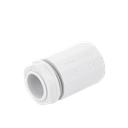 Conector de tubería rígida a caja (Racor), PVC