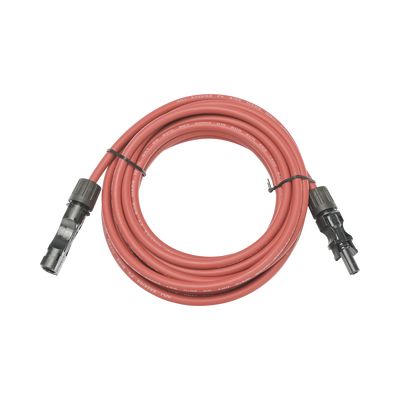 Cable Fotovoltaico, 2.5 m, Rojo, Calibre 10 AWG con Terminal