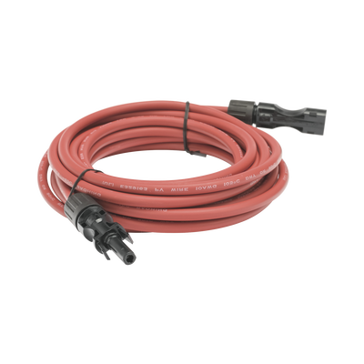 Cable Fotovoltaico, 2.5 m, Rojo, Calibre 10 AWG con Terminal