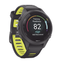 Forerunner® 265S, Bisel y carcasa en negro con correa de